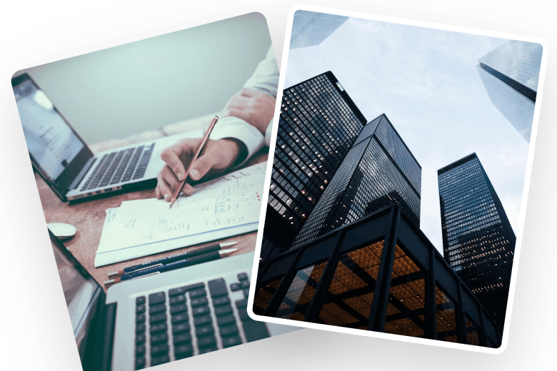 Market reports and Dubai skyline